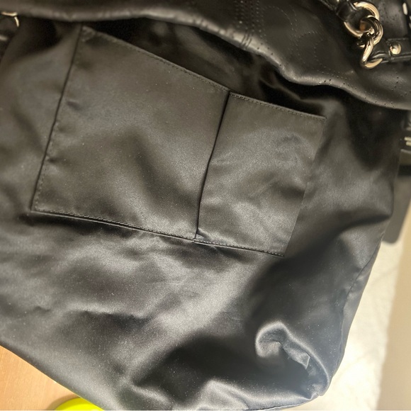 Coach Brooke Black Leather Convertible Bag w/ Perforated C 🖤 - Picture 9 of 10